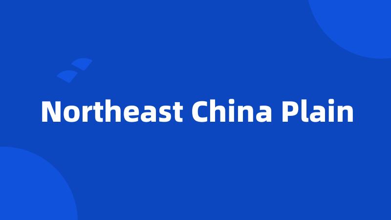 Northeast China Plain