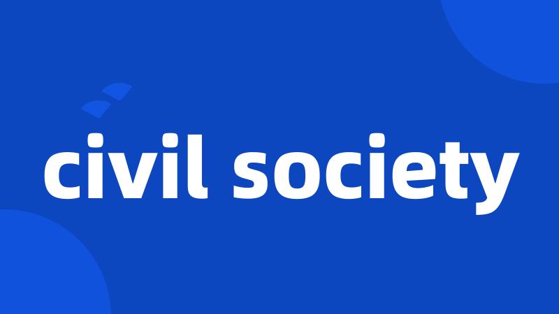 civil society