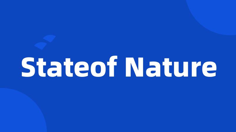 Stateof Nature