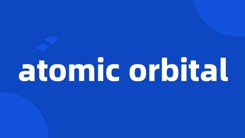 atomic orbital