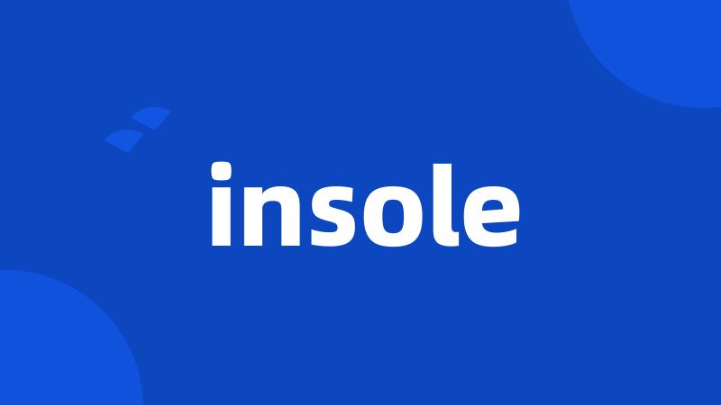 insole