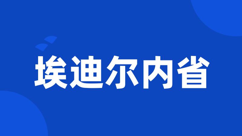 埃迪尔内省