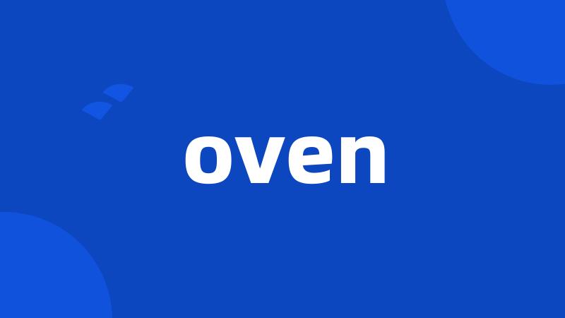 oven