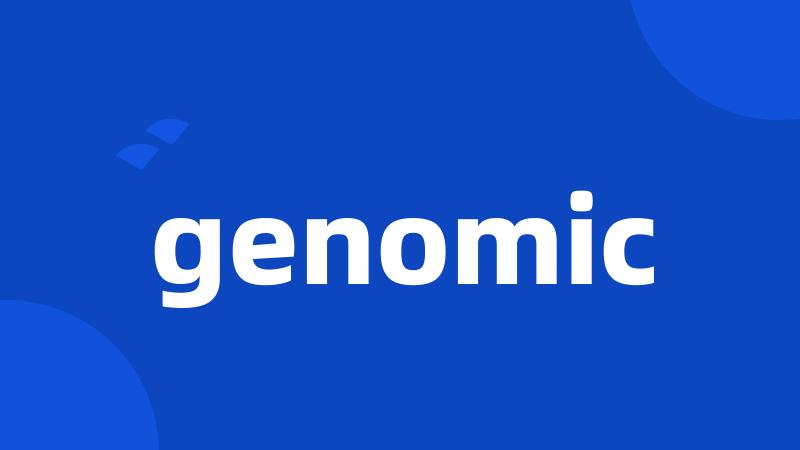 genomic