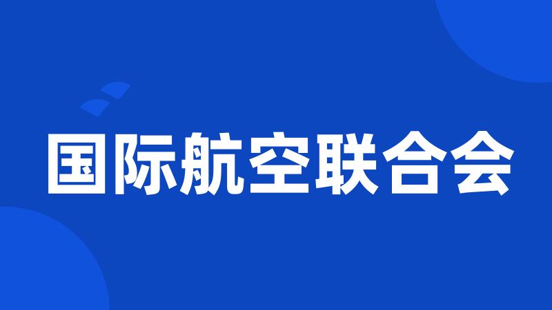 国际航空联合会