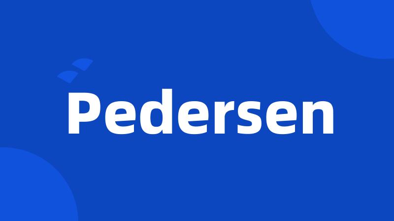 Pedersen