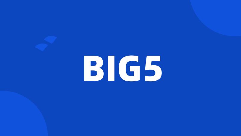 BIG5