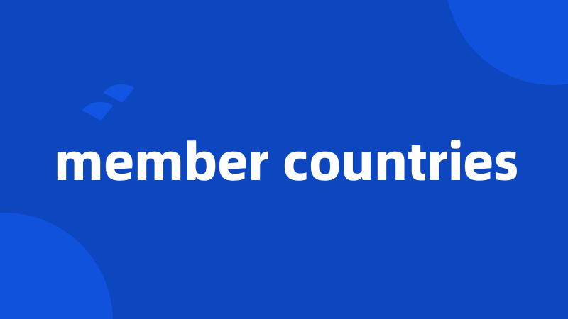 member countries