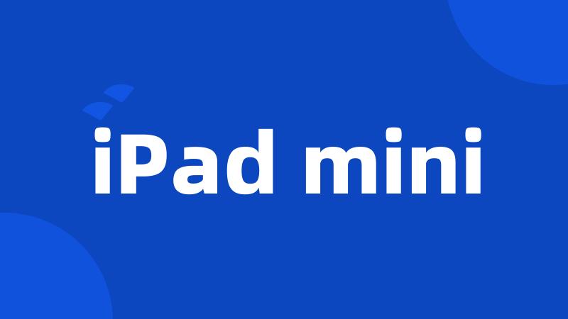 iPad mini