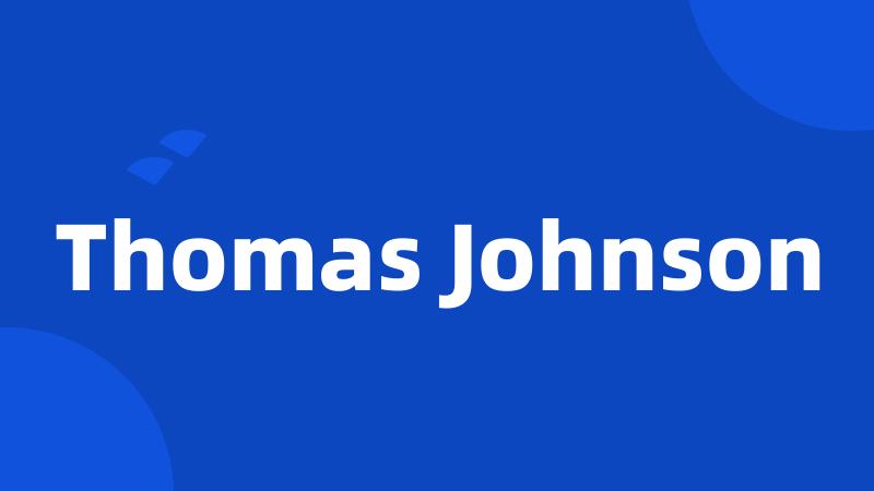 Thomas Johnson