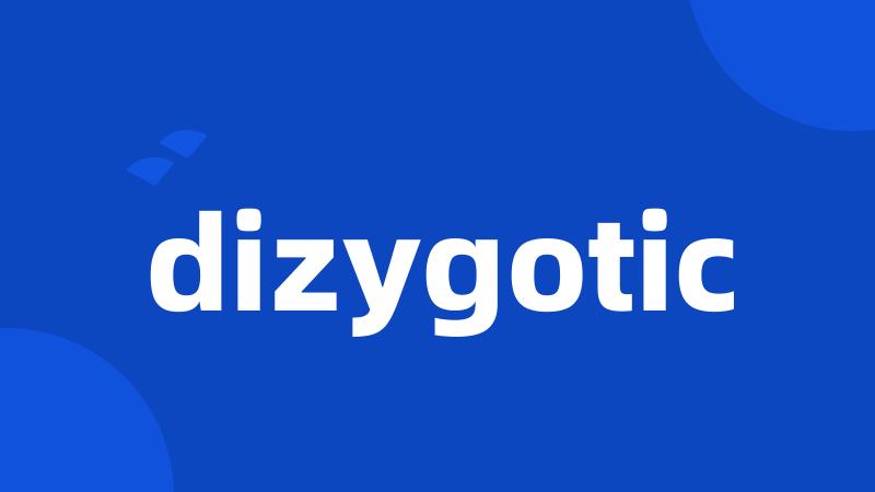 dizygotic