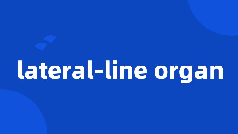 lateral-line organ