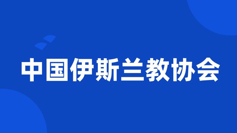 中国伊斯兰教协会