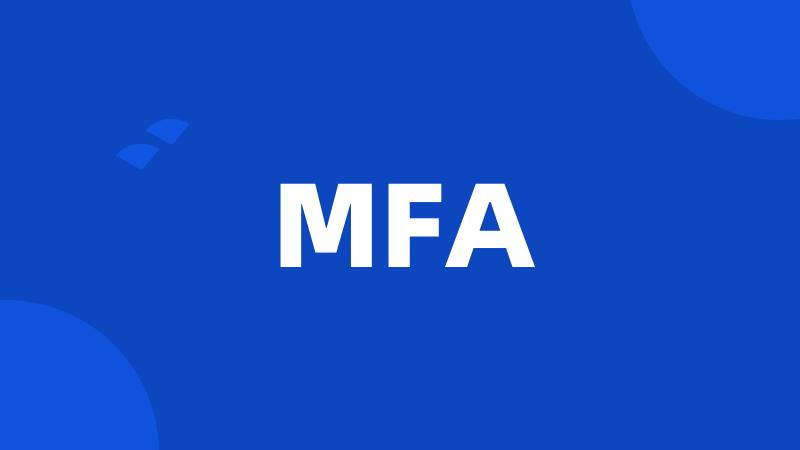 MFA