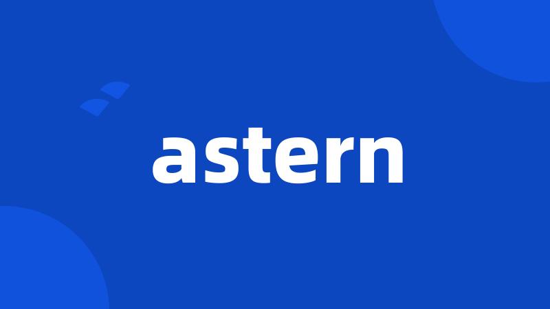 astern