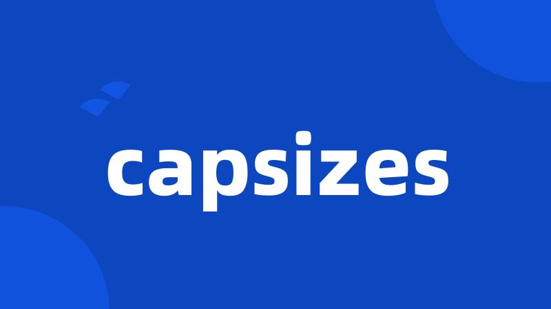 capsizes