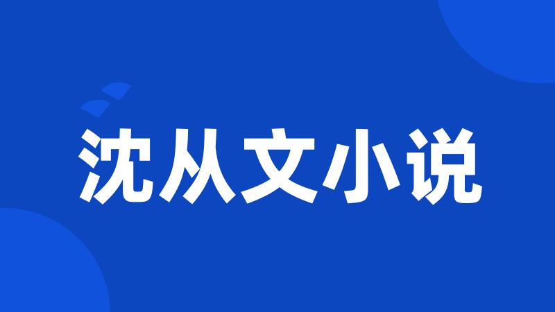 沈从文小说