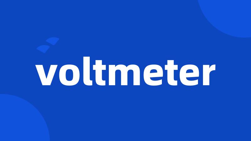 voltmeter