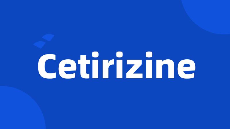 Cetirizine