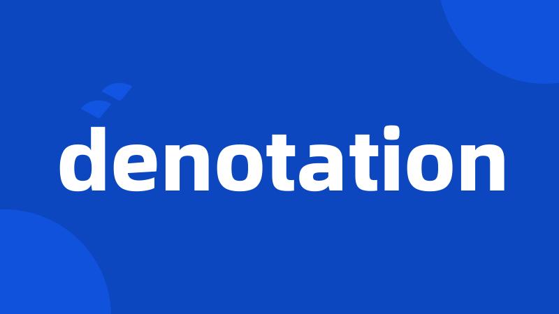 denotation