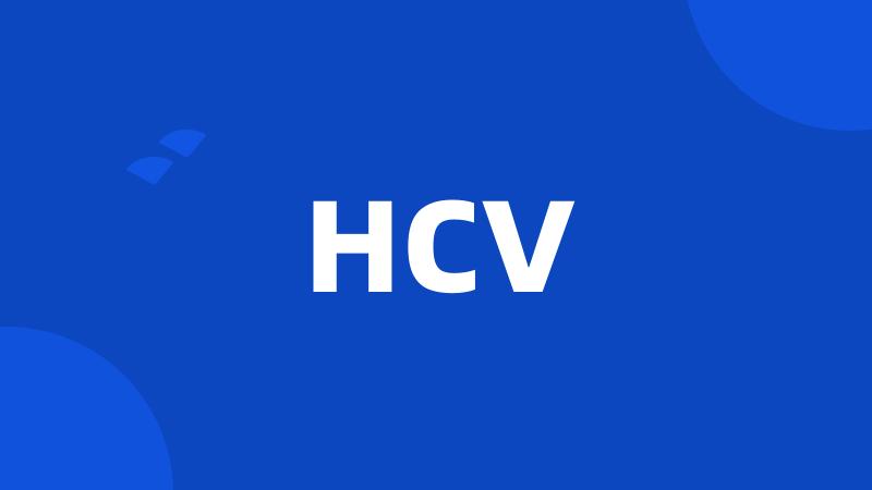 HCV