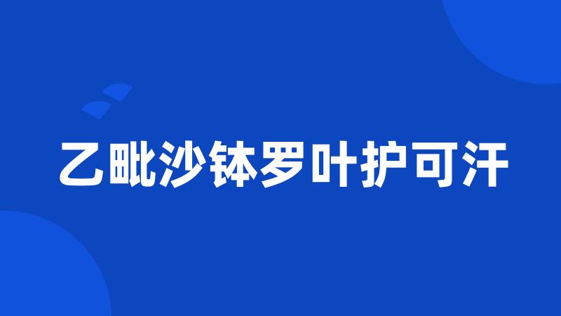 乙毗沙钵罗叶护可汗