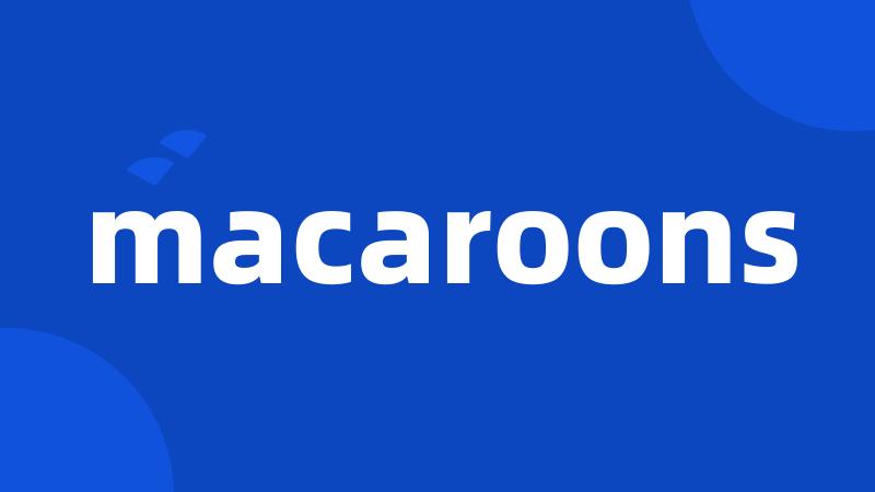 macaroons