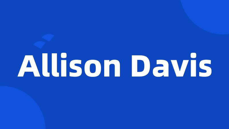 Allison Davis