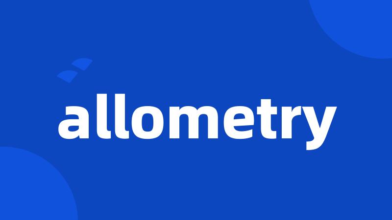 allometry