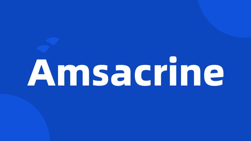 Amsacrine