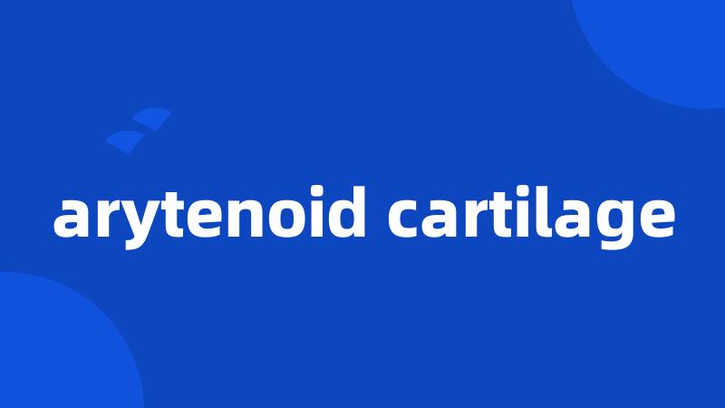 arytenoid cartilage