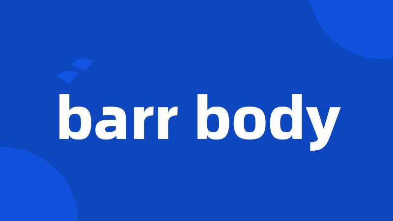 barr body