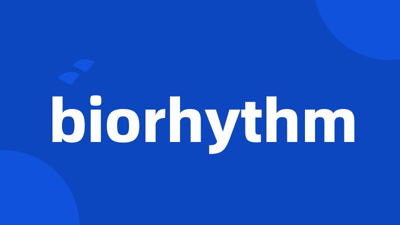 biorhythm