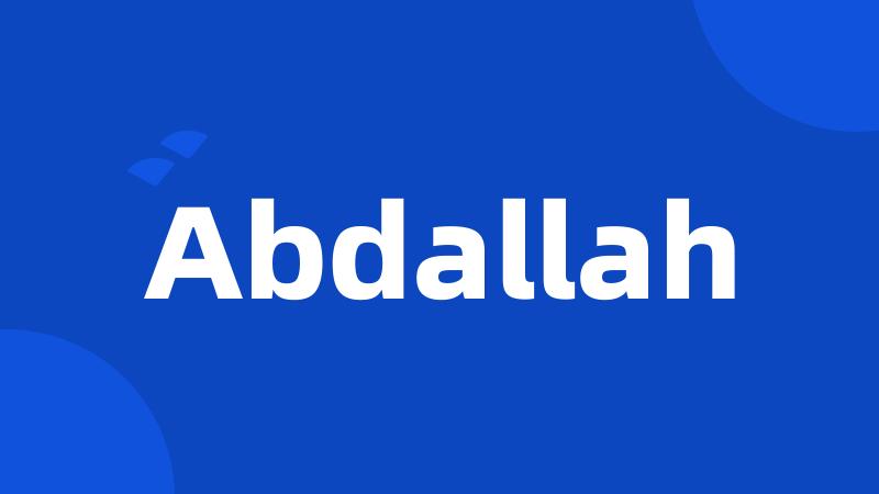 Abdallah