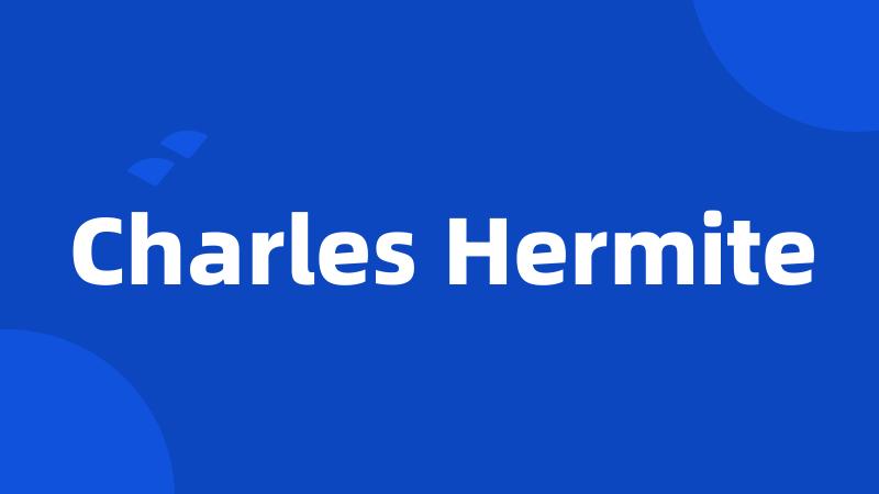 Charles Hermite