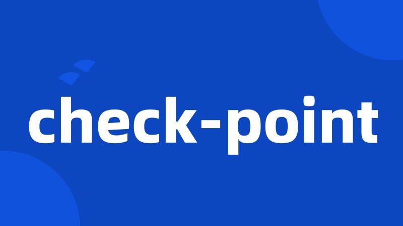 check-point