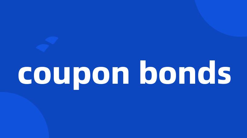 coupon bonds