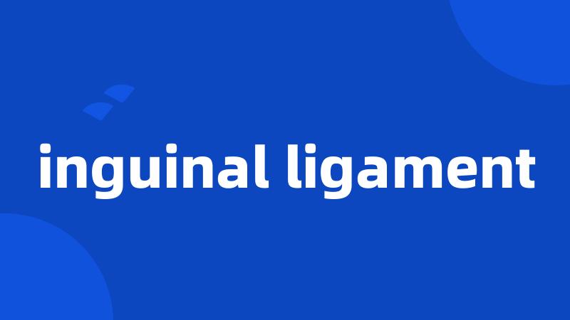 inguinal ligament