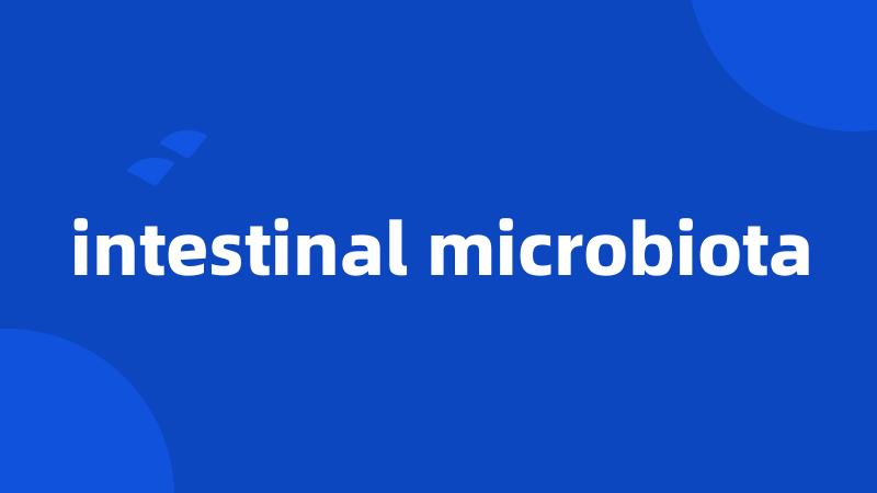 intestinal microbiota