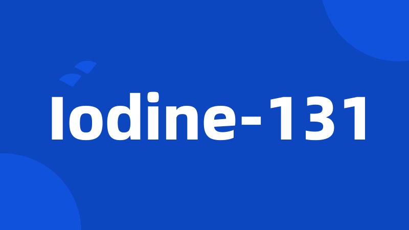 Iodine-131