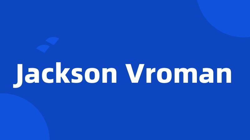 Jackson Vroman