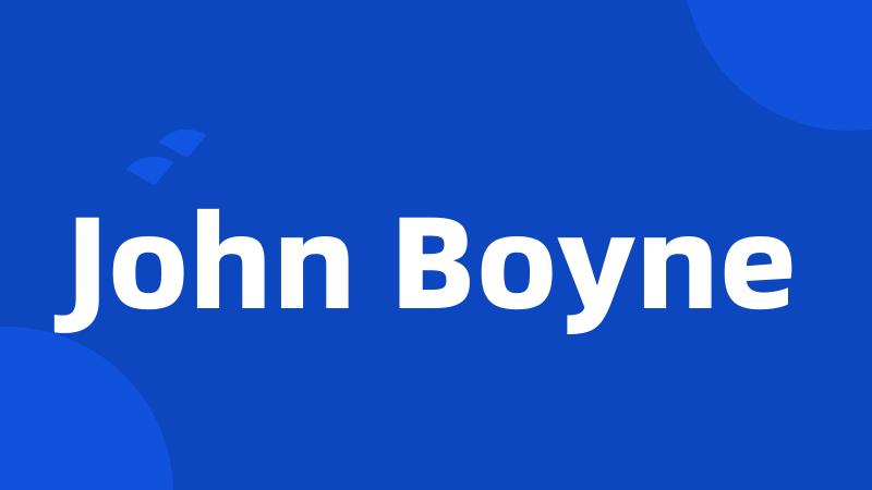 John Boyne