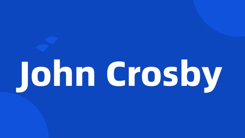 John Crosby