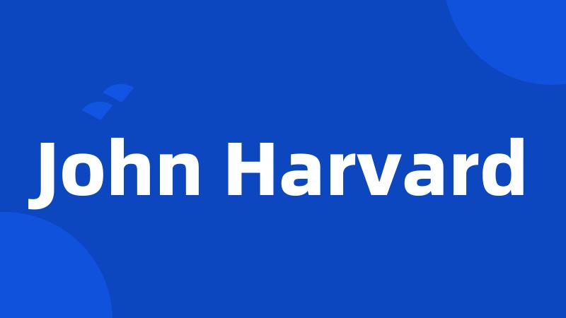 John Harvard