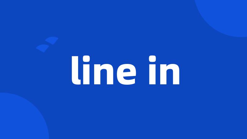 line in