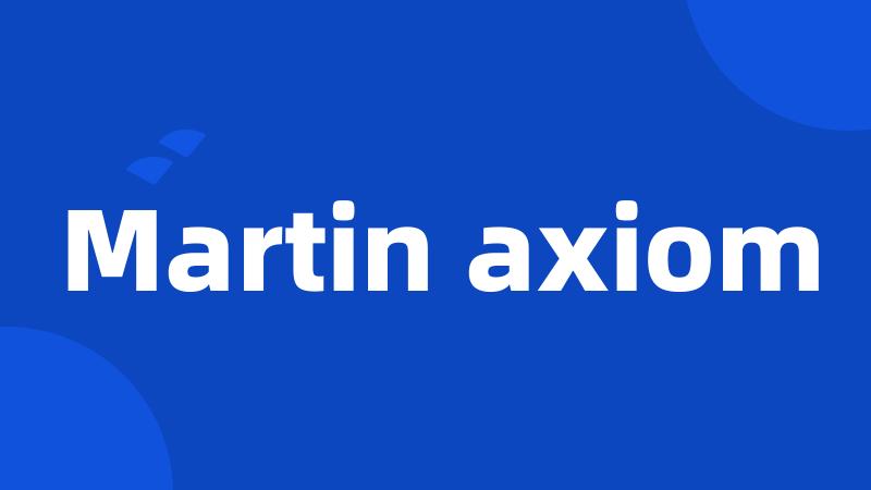 Martin axiom