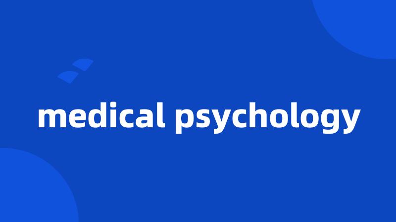 medical psychology