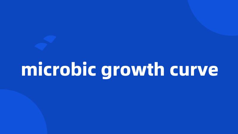 microbic growth curve