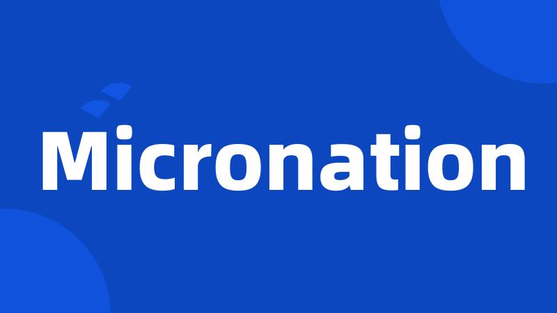 Micronation