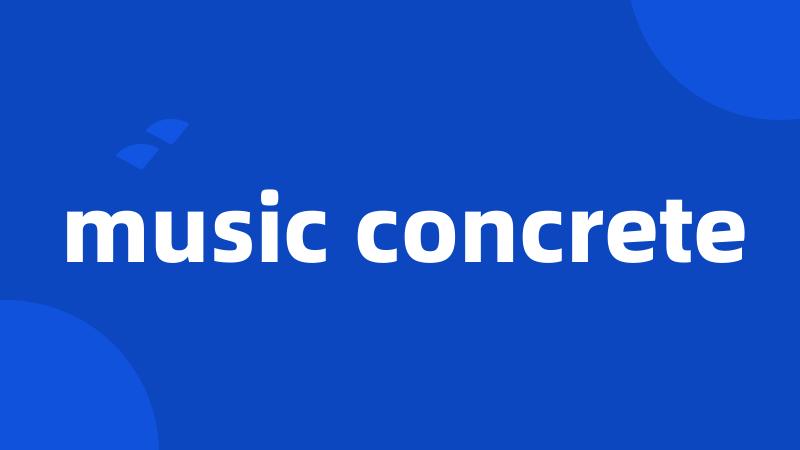 music concrete